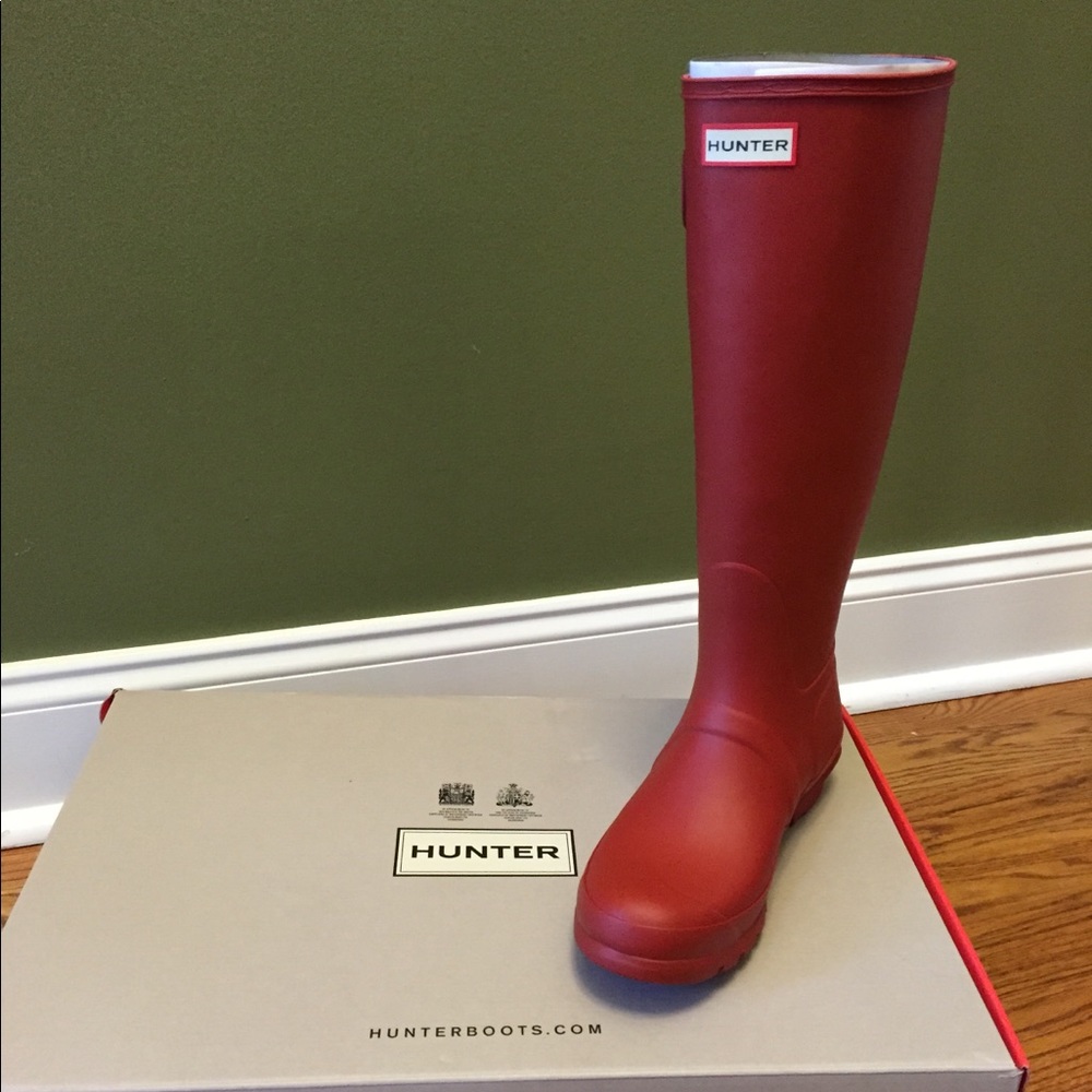 Red Hunter Boots